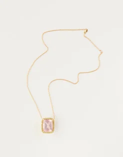 Cynthia Rowley Rose Quartz and Peridot Pendant New