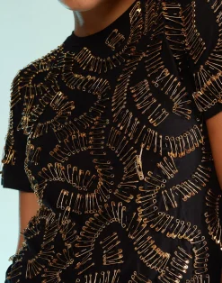 Cynthia Rowley Safety First Tee BLACK New