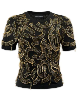 Cynthia Rowley Safety First Tee BLACK New