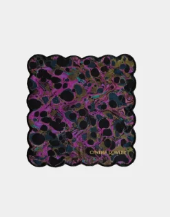 Cynthia Rowley Scallop Embroidered Edge Cocktail Napkin PPMAR Clearance