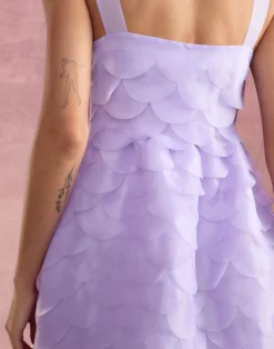 Cynthia Rowley Scalloped Petal Mini Dress LVNDR Hot