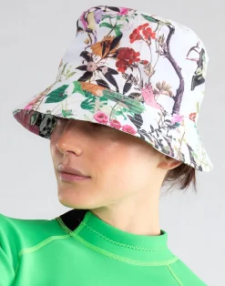 Cynthia Rowley Secret Garden Bucket Hat WHTMT Outlet