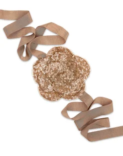 Cynthia Rowley Sequin Flower Tie CMLMLT Discount