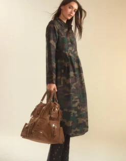 Cynthia Rowley Silk Taffeta Shirt Dress GRNCAM Fashion