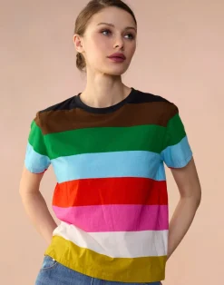 Cynthia Rowley Striped Tee STMUL Online