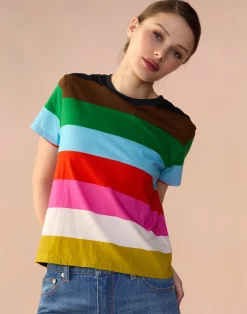 Cynthia Rowley Striped Tee STMUL Online