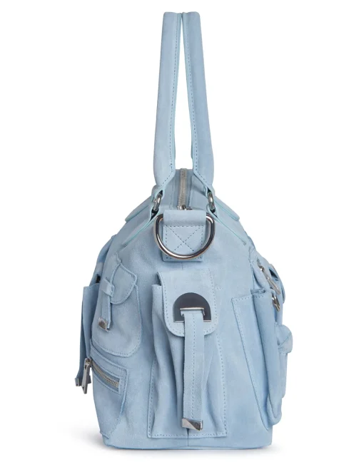 Cynthia Rowley Suede Cargo Pocket Shoulder Bag DNMBLU Online