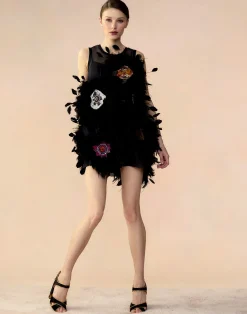 Cynthia Rowley Tickle Your Fancy Dress BLKMT Best