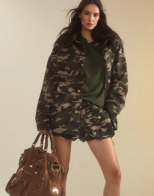 Cynthia Rowley Undercover Cargo Shorts GRNCAM Best