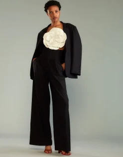 Cynthia Rowley Wool Oversized Blazer BLACK Sale